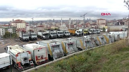 Maltepe temizlik işleri müdürlüğü'nde hafriyat kamyonlu eylem devam ediyor