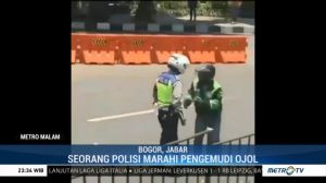 Viral, Video Anggota Polantas Marahi Pengemudi Ojol