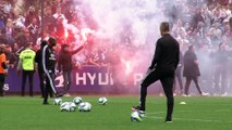 Fumigènes à l'entraînement, Sylvinho survolté face à 2 000 supporters : le derby OL - ASSE est lancé