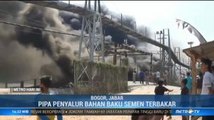 Pipa Produk Pabrik Semen di Bogor Terbakar