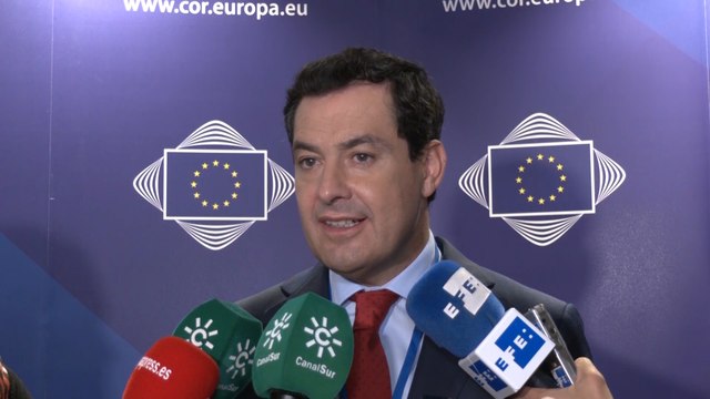 Juanma Moreno reivindica la voz de Andalucía en Europa