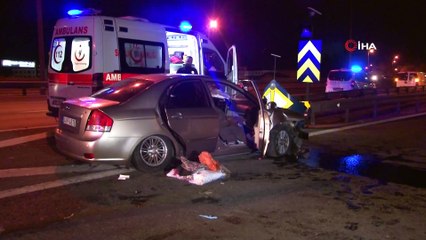 TEM Otoyolunda feci kaza: 2 ölü 1 ağır yaralı