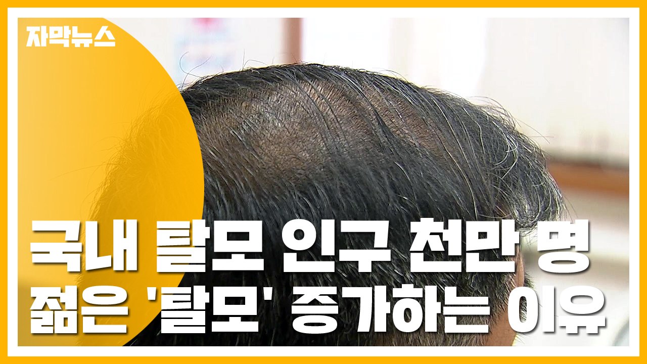 [자막뉴스] 탈모 인구 천만 명 추산...나도 젊은 '탈모' 환자? / YTN