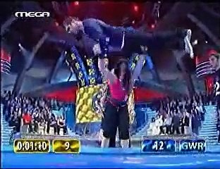 STRONG WOMAN LIFTING MEN