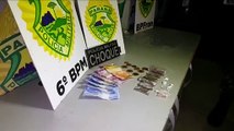 Dupla é detida com drogas pelo Pelotão de Choque no Centro