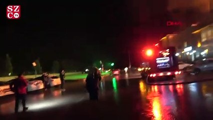 Bolu'da, 'polisevi'nde yangın