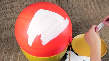 DIY Batman Vs Superman paper mache piñata