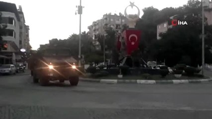 Suriye sınırına askeri araç sevkiyatı