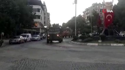 Suriye sınırına askeri araç sevkiyatı