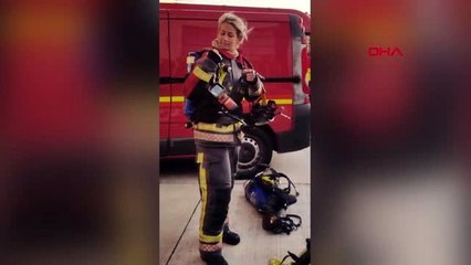 İtfaiye eri olmak için 38 kilo verdi