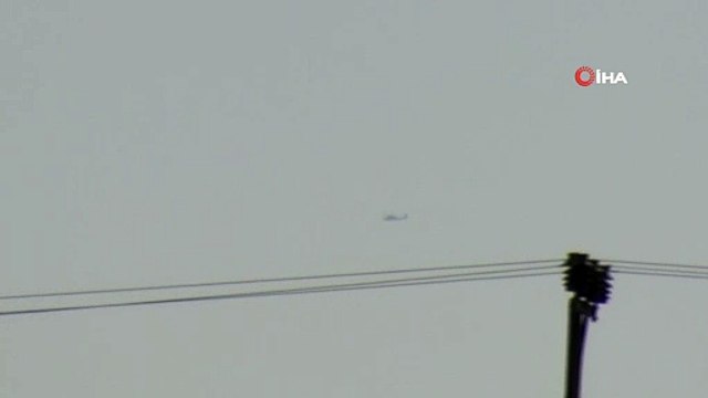 Suriye sınırında helikopter ve uçak hareketliliği