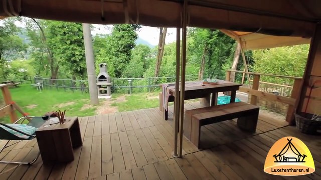 Camping le clos de banes aveyron - Luxe glamping vakantie in een safaritent - direct boeken LuxeTentHuren.nl