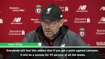 Every team would take a point against Leicester this season - Klopp