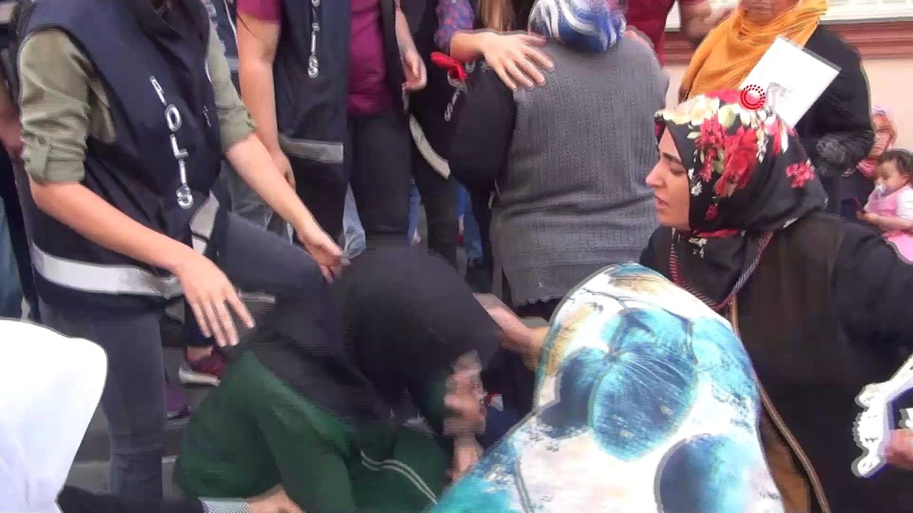 HDP önündeki eylemde gerginlik