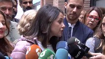 Arrimadas pide a Sánchez que rectifique y que el PSC apoye la moción de censura contra Torra