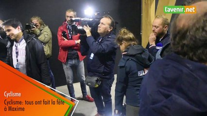 Cyclisme: tous ont fait la fête à Maxime