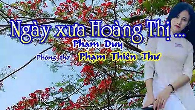 [Karaoke] NGÀY XƯA HOÀNG THỊ ... Phạm Duy - Phạm Thiên Thư (Giọng Nam)