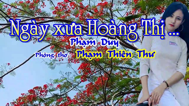[Karaoke] NGÀY XƯA HOÀNG THỊ ... Phạm Duy - Phạm Thiên Thư (Giọng Nữ)