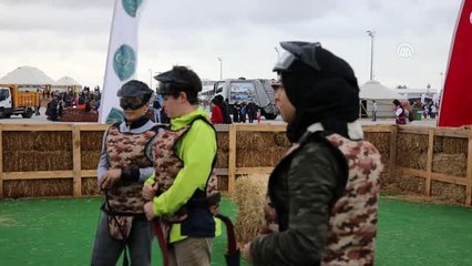 Bakan Albayrak ve Bilal Erdoğan'ın çocukları ok attı