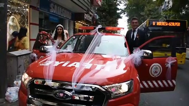 İtfaiye aracı 'gelin arabası' oldu - MALATYA