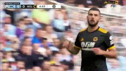 ملخص مباراة مانشستر سيتي وولفرهامبتون في الدوري الانجليزي