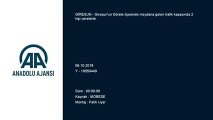 Yolcu otobüsü kontrolden çıktı: 2 yaralı - GİRESUN