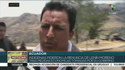 Ecuador: indígenas exigen renuncia al presidente Lenín Moreno