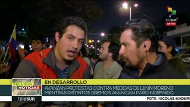 Ecuador: ciudadanos protestan en Quito contra el #PaquetazoEconómico