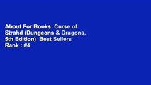 About For Books  Curse of Strahd (Dungeons & Dragons, 5th Edition)  Best Sellers Rank : #4