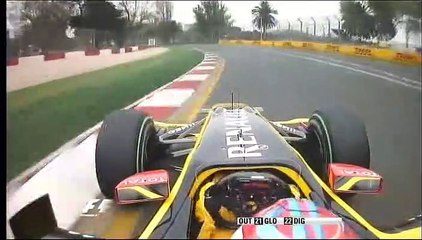 F1, Australia 2010 (Q1) Vitaly Petrov OnBoard