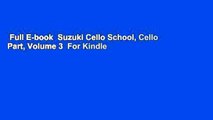 Full E-book  Suzuki Cello School, Cello Part, Volume 3  For Kindle