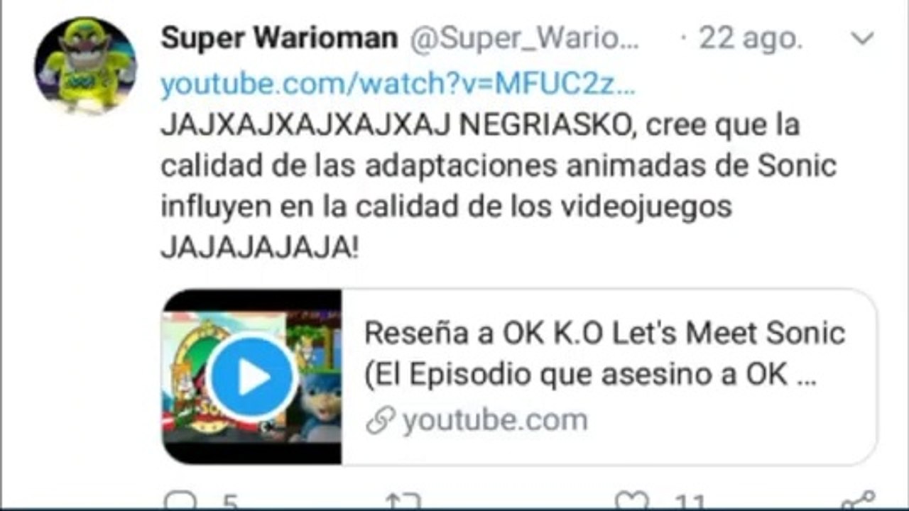 VIDEO DIOS WIN :[Exponiendo al Verdadero super wario Man] Super Wario Man insulta a espaldas a su Fanatico (De Un mundo sin Super Wario Man)