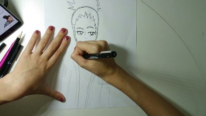 DESENHANDO PERSONAGENS DE ANIME - SHIKAMARU