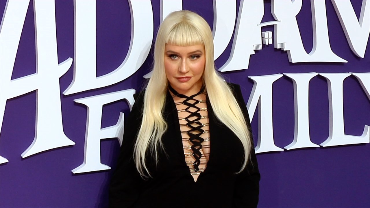 Christina Aguilera "The Addams Family" World Premiere