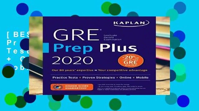 [BEST SELLING] GRE Prep Plus 2020: Practice Tests + Proven Strategies + Online + Video + Mobile