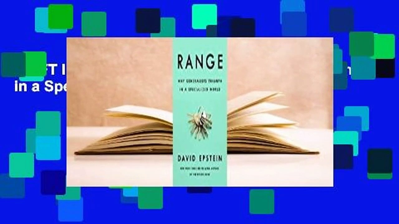 [GIFT IDEAS] Range: Why Generalists Triumph in a Specialized World