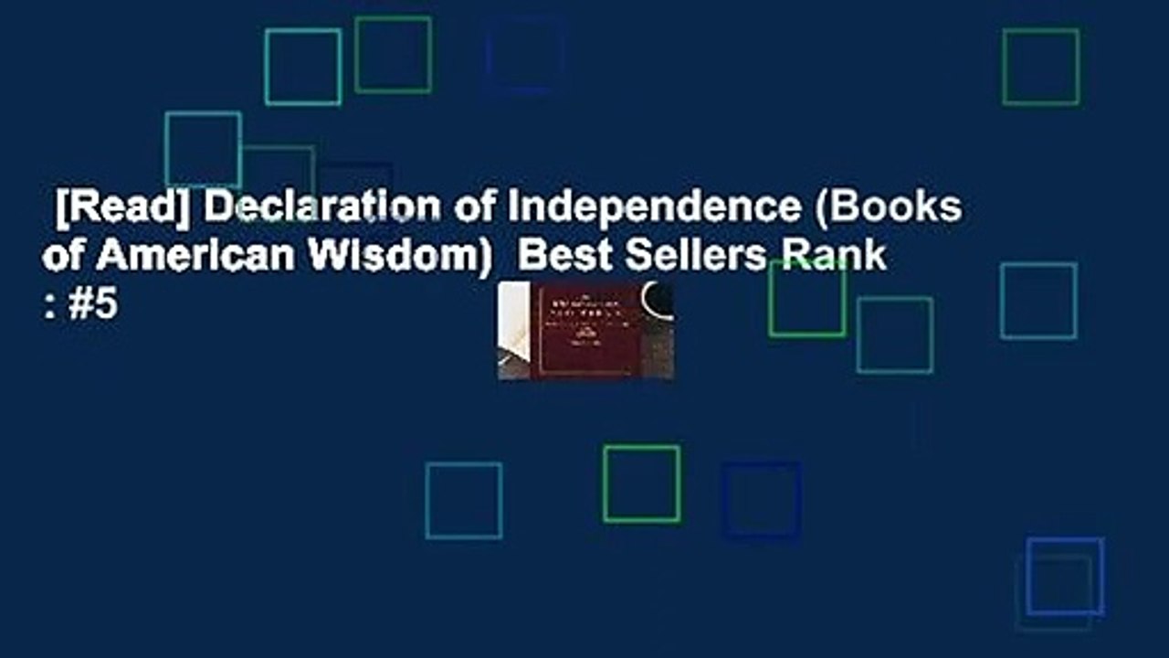 [Read] Declaration of Independence (Books of American Wisdom)  Best Sellers Rank : #5
