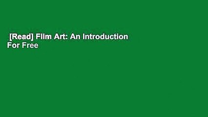 [Read] Film Art: An Introduction  For Free