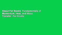 About For Books  Fundamentals of Momentum, Heat, and Mass Transfer  For Kindle