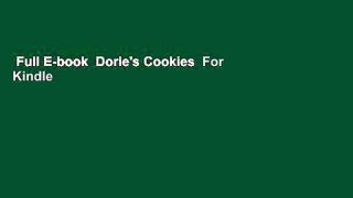 Full E-book  Dorie's Cookies  For Kindle