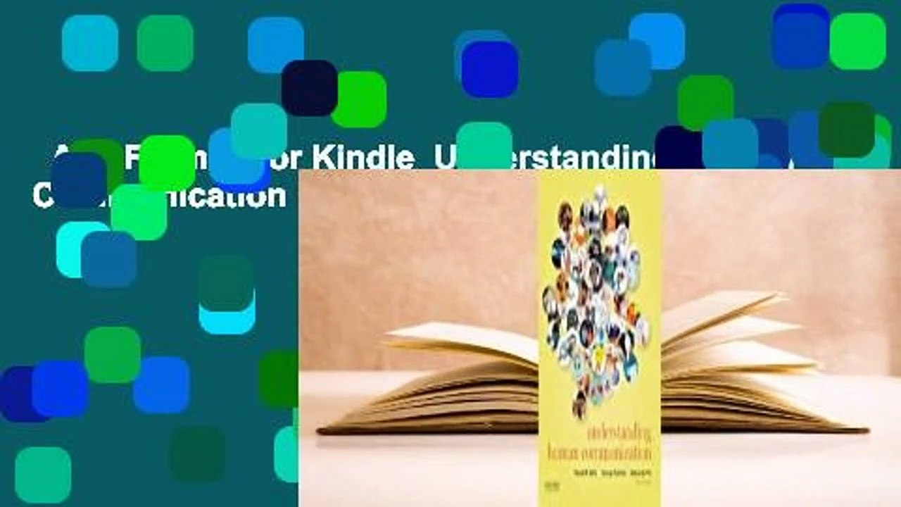 Any Format For Kindle  Understanding Human Communication by Ronald B. Adler