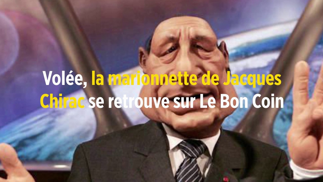 Volée, la marionnette de Jacques Chirac se retrouve sur Le Bon Coin