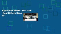 About For Books  Tort Law  Best Sellers Rank : #5