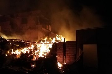 Çorum'da 9 ev kül oldu