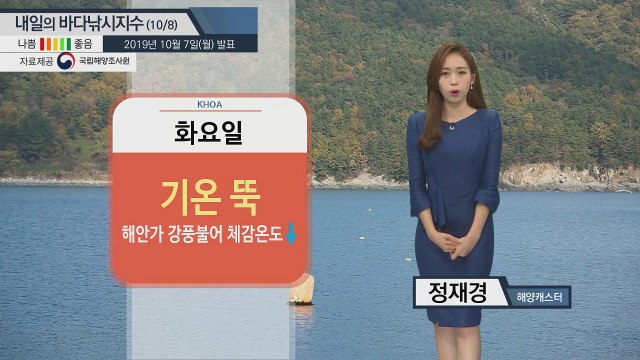 [내일의 바다낚시지수] 10월8일 황해 중부, 동해 중부 풍랑 예비특보 발령... / YTN