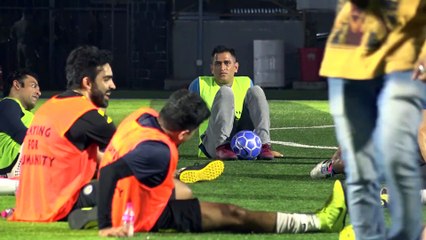 M S Dhoni, Arjun Kapoor, Dino Morea & Others Play Football Practice Match