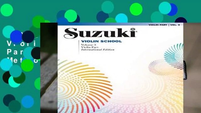 [MOST WISHED] Suzuki Violin School Violin Part Volume 3 (Suzuki Method Core Materials)