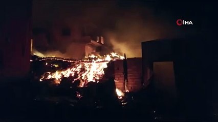 Çorum'da yangın faciası: 9 ev yandı