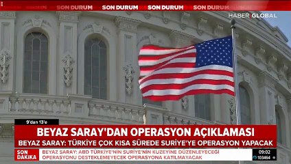 SON DAKİKA! Beyaz Saray'dan Türkiye açıklaması: Operasyonu desteklemeyeceğiz!