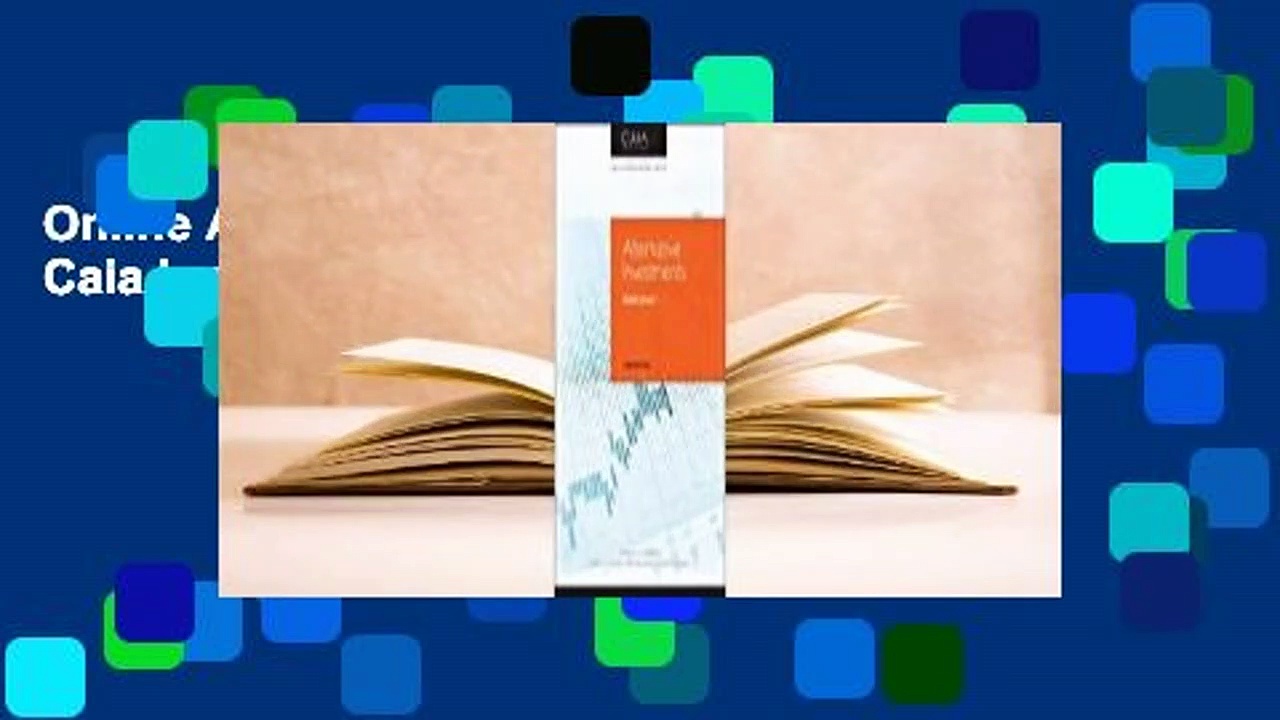 Online Alternative Investments: Caia Level I  For Full